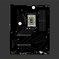 High Performance Gaming Motherboard With RGB Lighting Heat Sink CPU Socket And Circuit Design