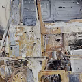 Rusted Old Abandoned Tanker Truck With Worn Metal And Broken Structure