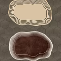 modern shaped carpet shaped carpet 3d model