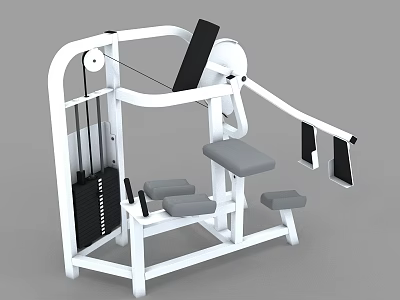 Sports Equipment Fitness Machine Seated Design With Adjustable Weights For Home Gym Training 3d model