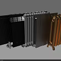 Radiators in Different Styles with Black White Silver and Gold Finishes