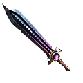 Cartoon Sword Cartoon Weapon Q Version Big Sword Game Equipment Stylized Hero Sword Game Equipment Cold Weapon 3d model