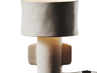 Quiet Plaster Art Table Lamp 3d model