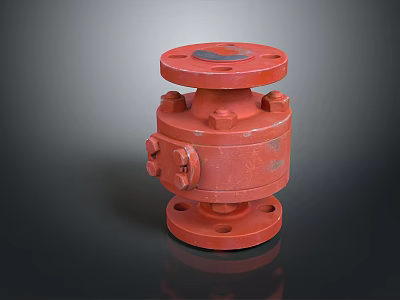 Pipe water pipe valve iron pipe fitting flange tee joint pipe water pipe valve 3d model