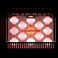 Popular Photo Check in Spot with Pink Lanterns Traditional Chinese Window Frame and Orange Lantern