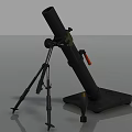 Mortar with shell 1 3d model