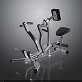 Professional Seated Row Strength Training Equipment With Metal Frame Black Seat Backrest And Handles