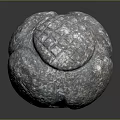 Unique Handcrafted Gray Stone Spherical Decor With Intricate Carved Weave Pattern Design