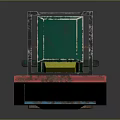 Professional Use Warning Device With Pink Frame Yellow Section Green Base And Digital Screen