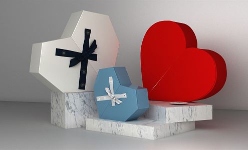 Modern Gift Box 3d model