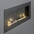Modern Fireplace Embedded Fireplace 3d model