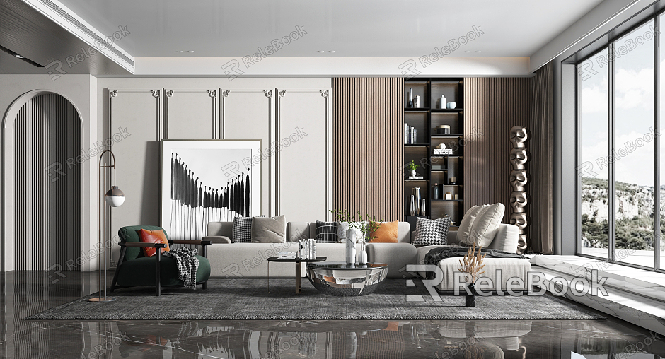 Modern Living Room Simple Living Room model