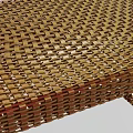 Modern Office Desk With Golden Mesh Top And Sturdy Metal Frame Design