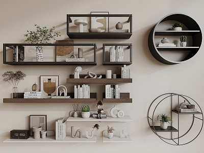 Modern Wall Shelf Storage Rack model