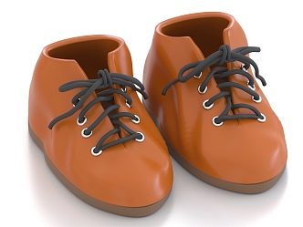 Casual Shoes Leather Shoes 3d model