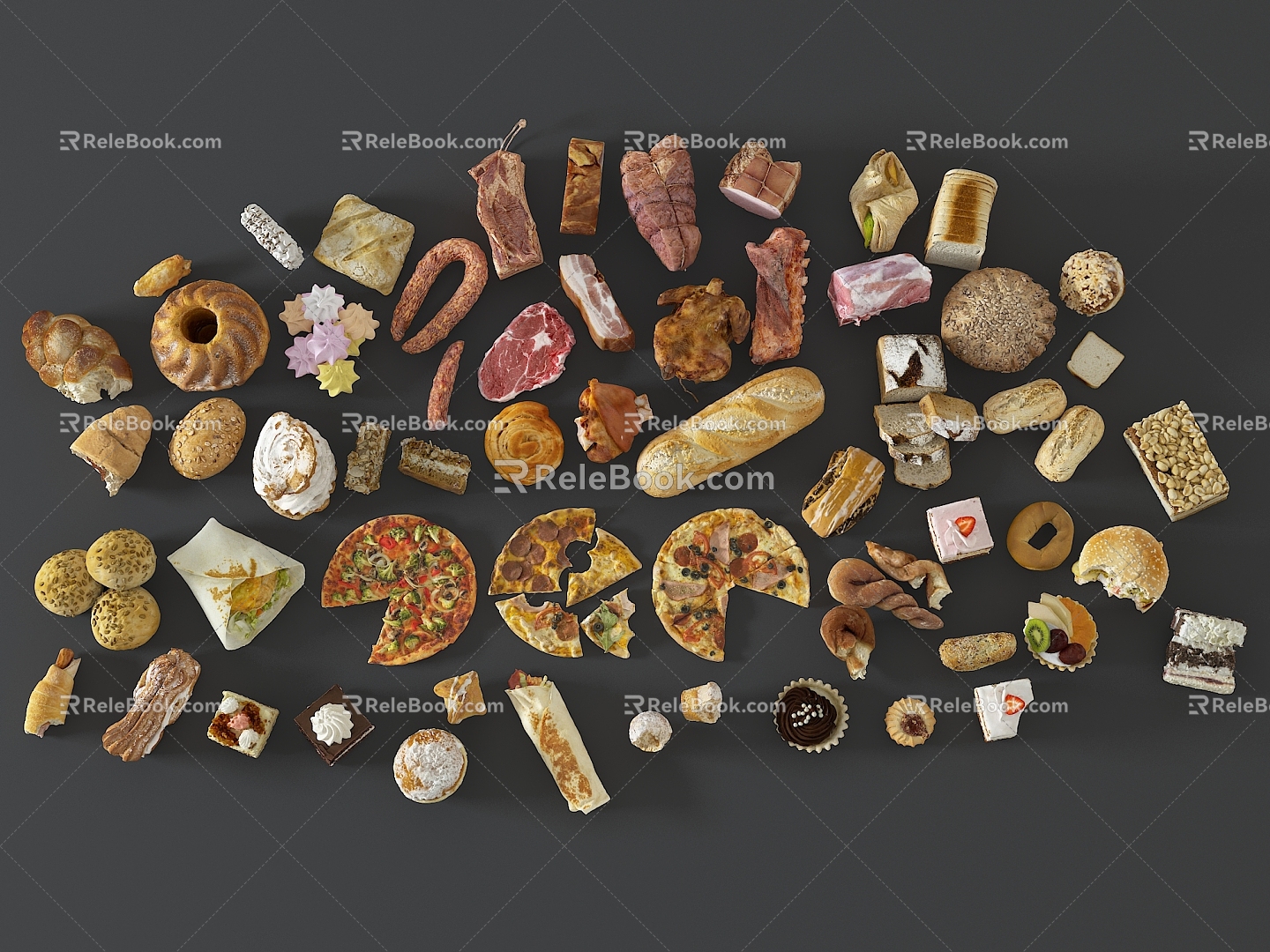 Modern Food Food 3d model