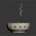 Steaming Hot Ramen Bowl with Sliced Meat Soft Boiled Egg Green Onions and Savory Soup
