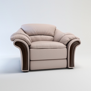 European-style single sofa 3d model