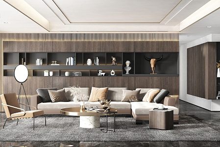 modern living room 3d model