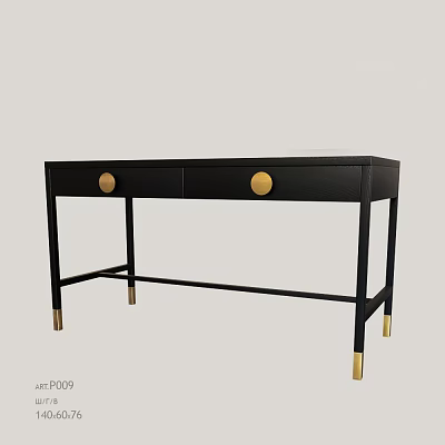 New Chinese Style End View Desk End View Desk Cabinet 3d model