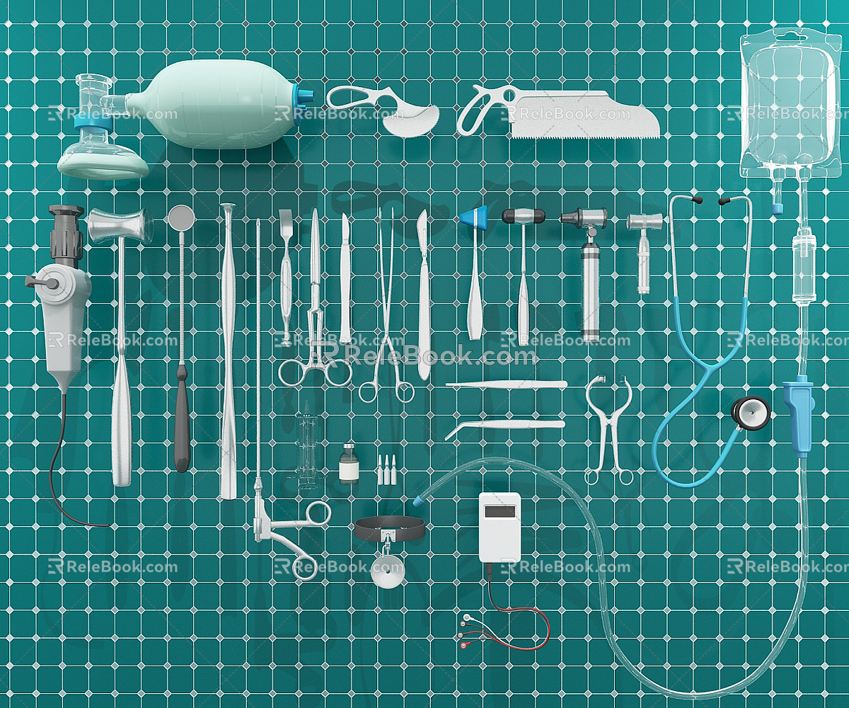 Modern Medical Devices 3d model