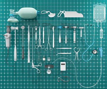 Modern Medical Devices 3d model