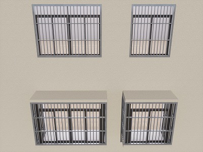 Modern home balcony anti-theft window stainless steel anti-theft window anti-theft fence protective window anti-theft net 3d model