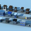 Various Styles of Security Booths and Gate Barriers in Different Designs