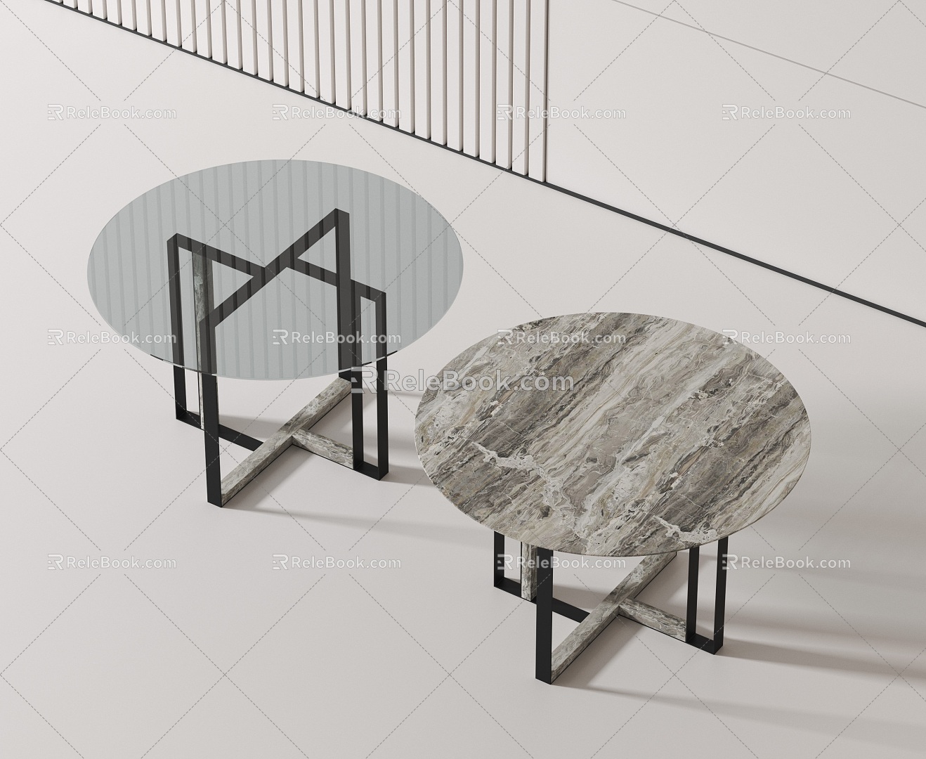 Modern dining table 3d model