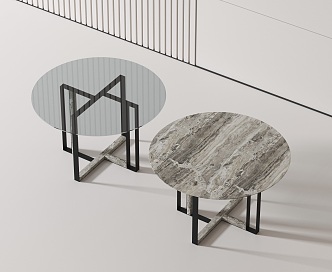 Modern dining table 3d model