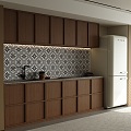 Modern Middle Style Cabinet 3d model