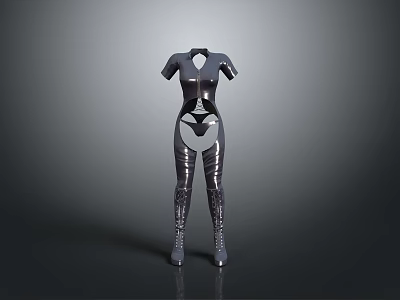 Black Tight Fitting Lifestyle Product With Modern Design And Smooth Shiny Texture 3d model