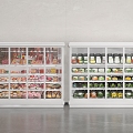 Fresh-keeping Cabinet Meat Cabinet Vegetable Cabinet Fresh Meat Vegetable Freezer Display Cabinet Food Cabinet Food Cabinet Refrigerator 3d model