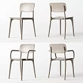 Modern Wooden Leisure Chairs With Armrest And Simple Home Decor Design Style