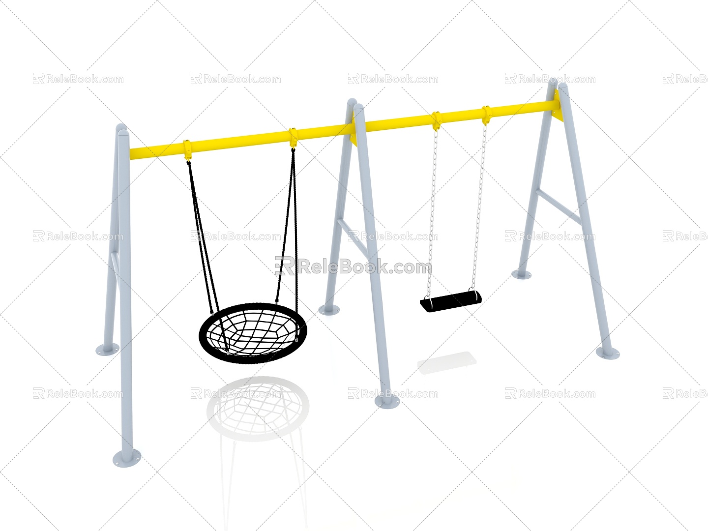 Children's Swing Outdoor Swing Venue Swing Swing Swing 3d model