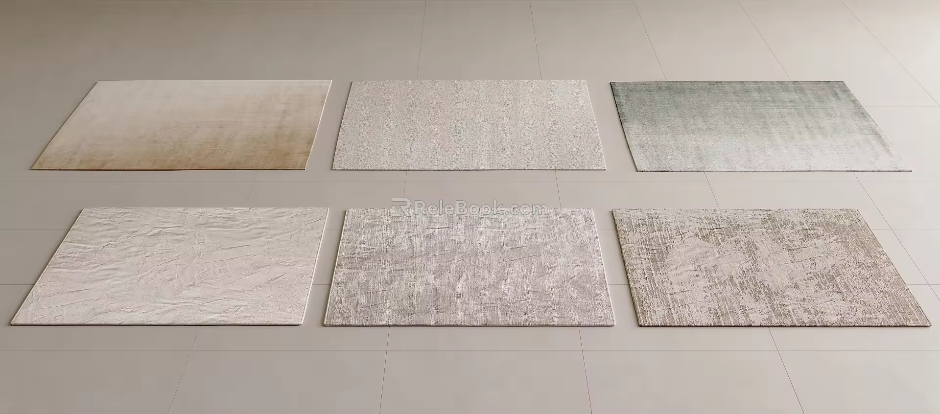 Modern Simple Carpet Fabric Carpet Plain Carpet Living Room Carpet Bedroom Carpet Simple Carpet 3d model