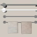 Towel bar Towel rack Towel 3d model
