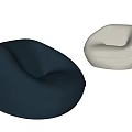 Single Sofa Lazy Sofa 3d model