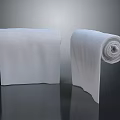 White Perforated Kitchen Towel Rolls With Texture For Household Daily Necessities
