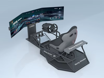 Modern Equipment Racing Simulator 3d model Modern Equipment Racing Simulator 3d model