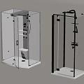 Shower partition 3d model