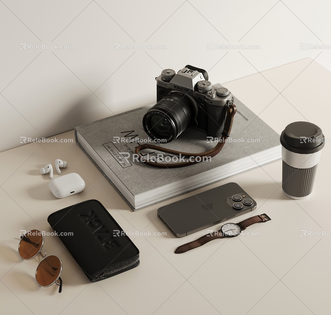 Mobile phone camera tablet combination 3d model