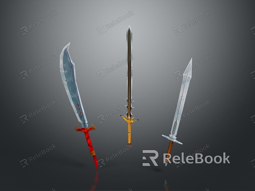 Final Fantasy Big Swords Final Fantasy Weapon Knife Magic Knife Weapon Cold Weapon Realistic model