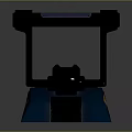 Modern Equipment Design With Blue Base Black Handles And Silver Edges