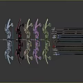 Crossbow Crossbow Crossbow Crossbow Mechanical Crossbow Shift Bow and Arrow Shoot Far Equipment Weapons High-tech Crossbow 3d model