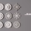 Minotli Decorative Ceiling Medallions with Various Ornate Patterns and Designs for Home Lighting Fixtures