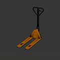Orange Manual Hydraulic Industrial Pallet Jack With Forklift Arms For Warehouse Logistics