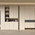 Modern Shoe Cabinet Design With Multiple Storage Cabinets Hanging Area And Drawers