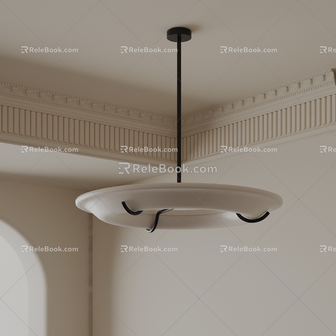 Modern chandelier 3d model