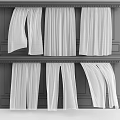 White Sheer Curtains with Lightweight Flowing Fabric for Modern Home Decor